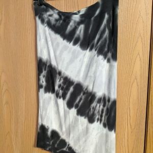 Cotton pencil tye dye skirt